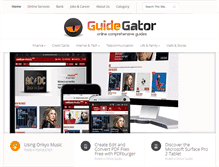Tablet Screenshot of guidegator.com
